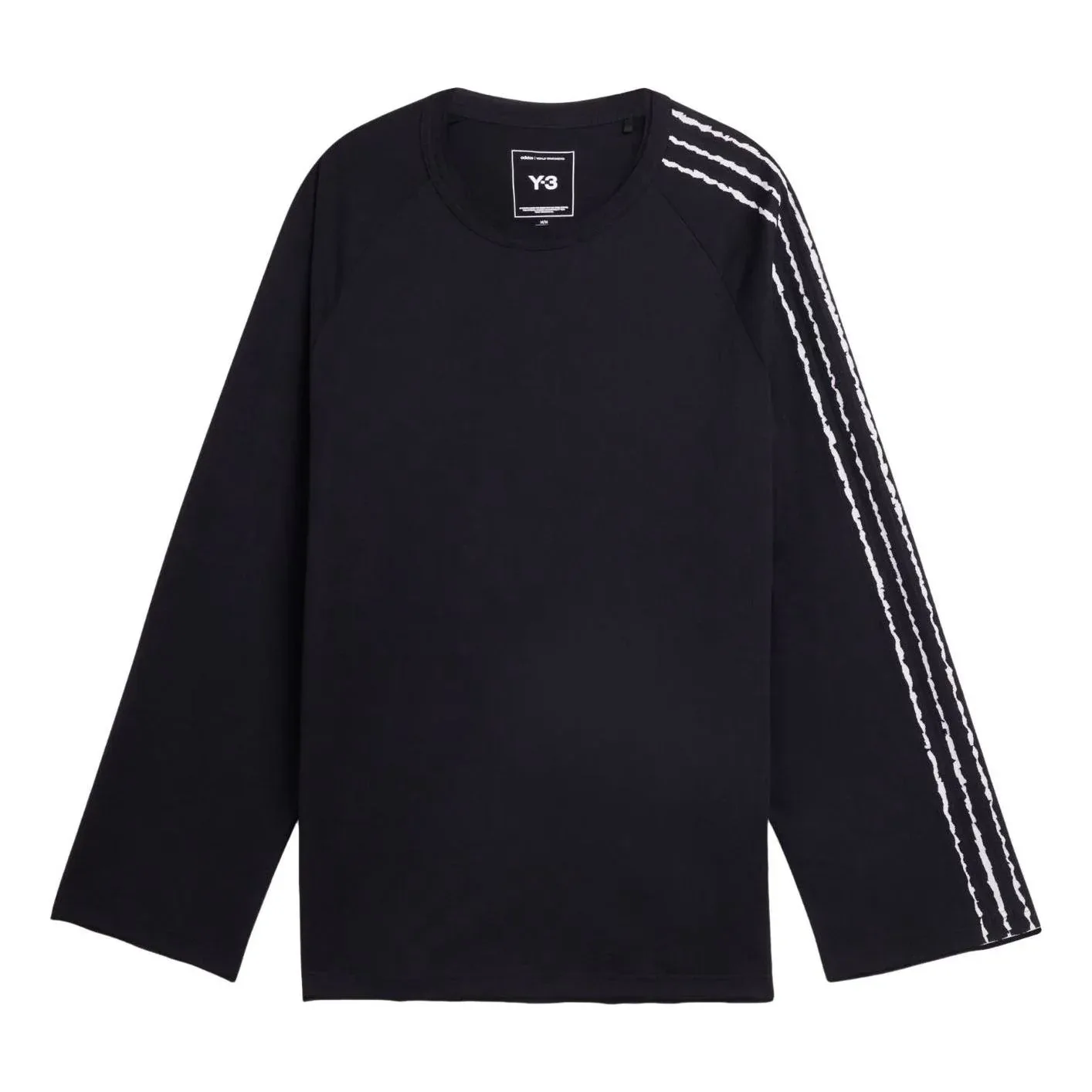 Футболка с длинным рукавом Adidas Y-3 3-Stripes, черная