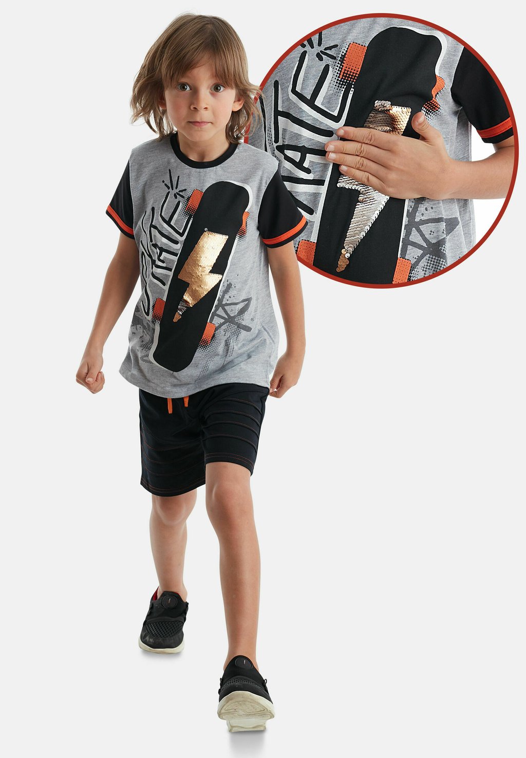 

Шорты THUNDER SKATE Denokids, цвет grau