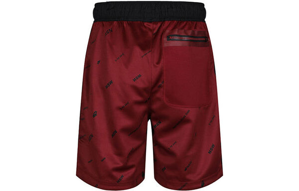 Шорты men's colorblock logo alphabet printing sports shorts red Nike, мультиколор — фото 2