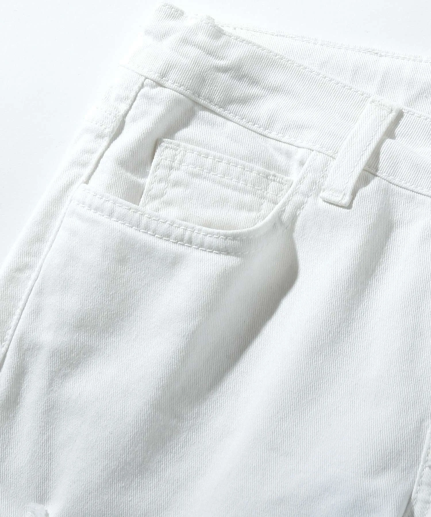 (K)MSGM/MSGM Детские и подростковые эластичные джинсовые брюки, Light gray — фото 4