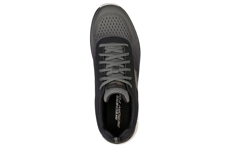 Обувь для образа жизни Мужская низкая Оливково-черная Skechers — фото 3
