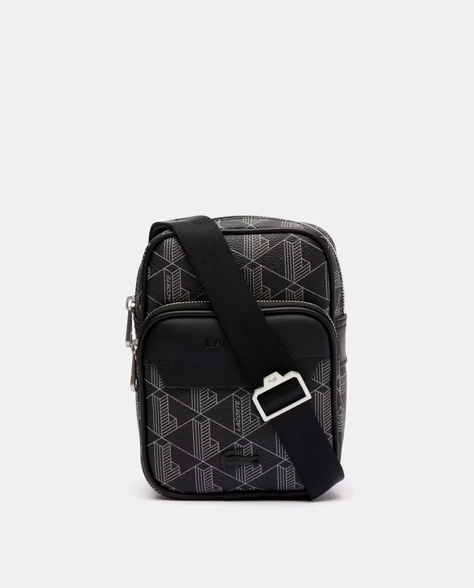 

Сумка через плечо с монограммой Blend Lacoste, темно-серый