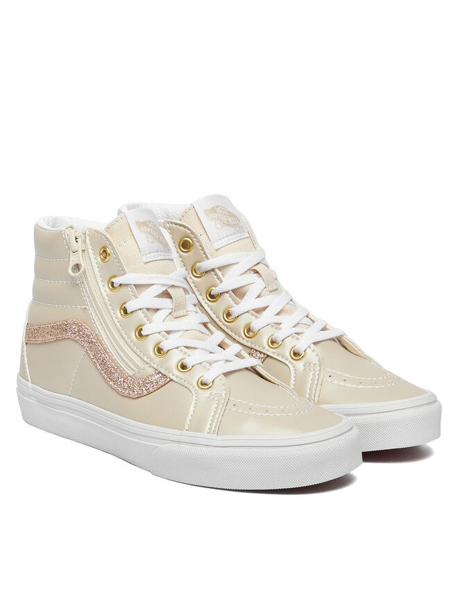Кроссовки SK8-Hi Reissue Side Zip VN000CYPDJR1 Vans, бежевый — фото 2