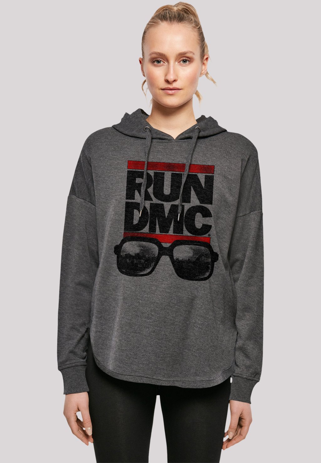 

Толстовка RUN DMC HIP-HOP MUSIC BAND NYC - Hoodie F4NT4STIC, темно-серый