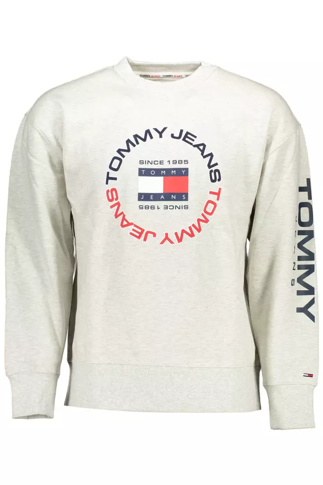 

Серый хлопковый мужской свитер Tommy Hilfiger