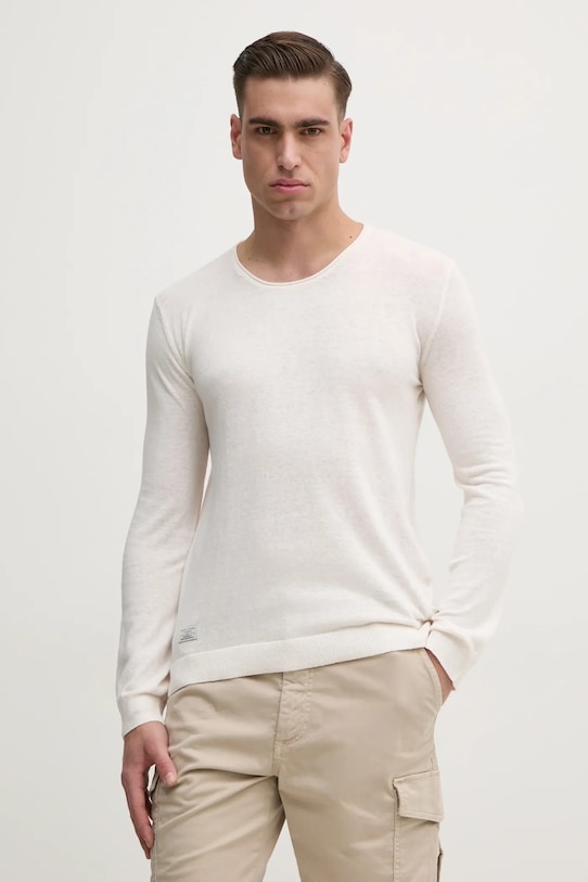 

Свитер с добавлением льна LAYNE Pepe Jeans, бежевый