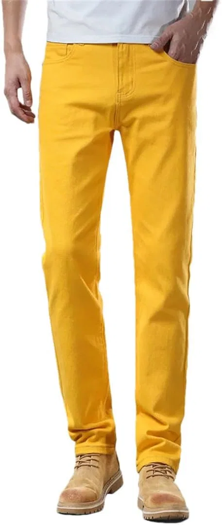 Джинсы прямые Slim Желтый