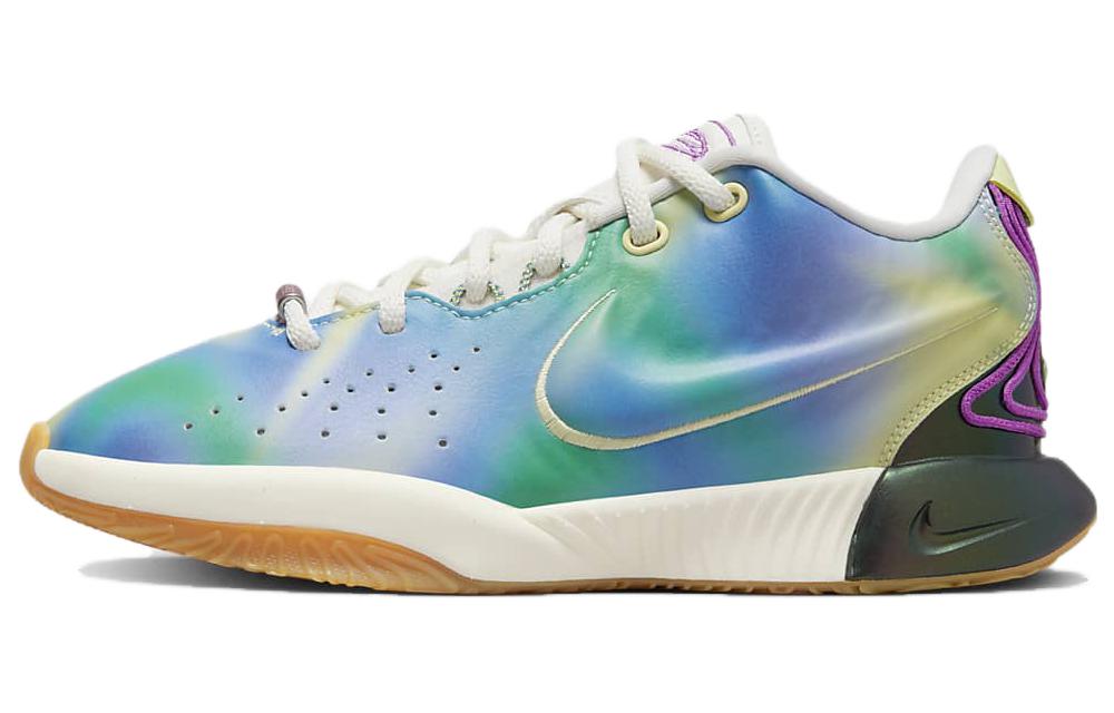 

Кроссовки LeBron 21 SE GS 'Movie Night' Nike, синий/зеленый/фиолетовый