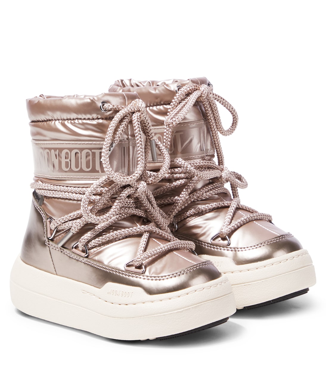

Металлические зимние ботинки Junior Park Moon Boot Kids, Rose Gold