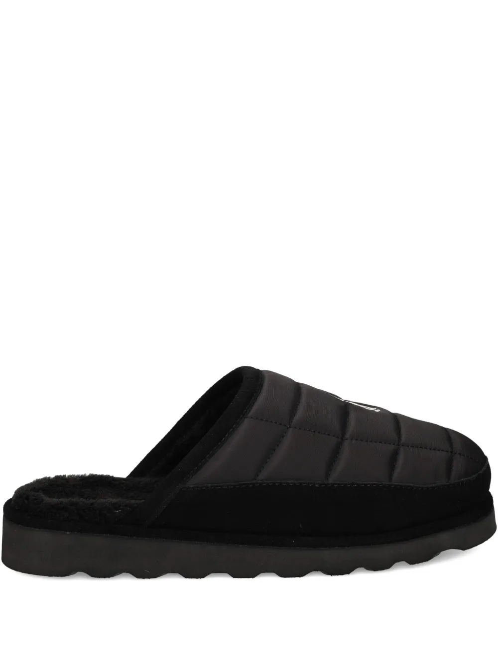 

Стёганые тапочки с логотипом Polo Ralph Lauren, черный