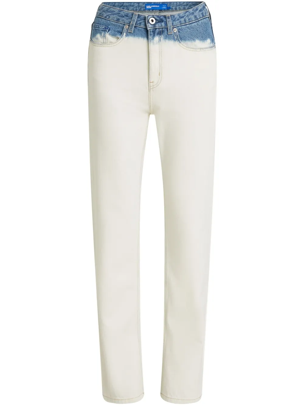 

Джинсы из вареного денима Karl Lagerfeld Jeans, белый