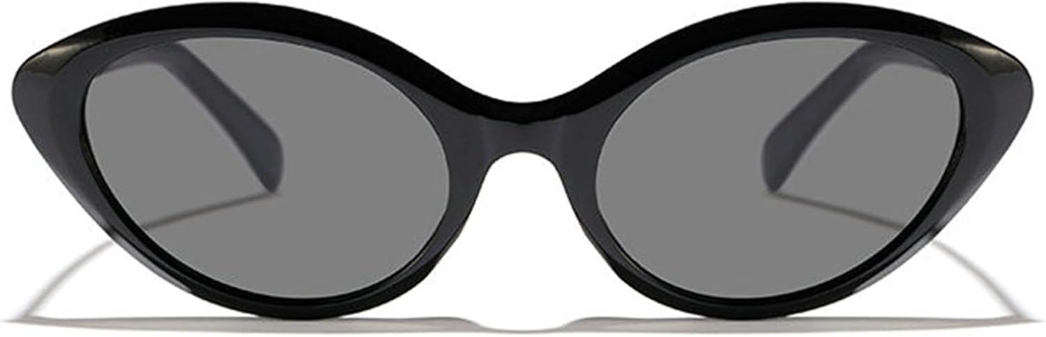 

Солнцезащитные очки «кошачий глаз» для женщин, модные ретро-очки, овальные, черные с желтыми линзами, защита от ультрафиолета UV400, винтажные, для путешествий willochra, C1