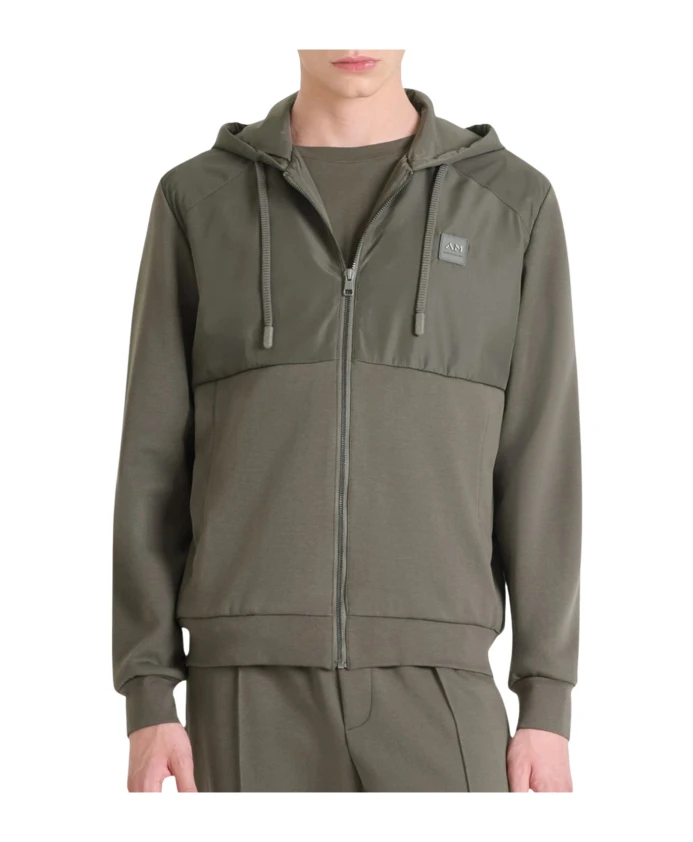 

Толстовка на молнии стандартного кроя Antony Morato, зеленый