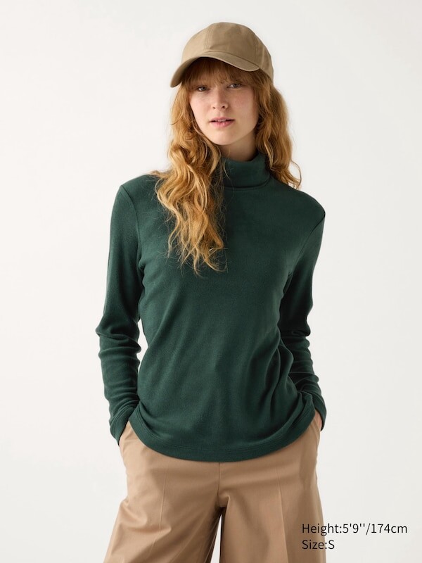 

Водолазка Uniqlo heattech, темно-зеленый