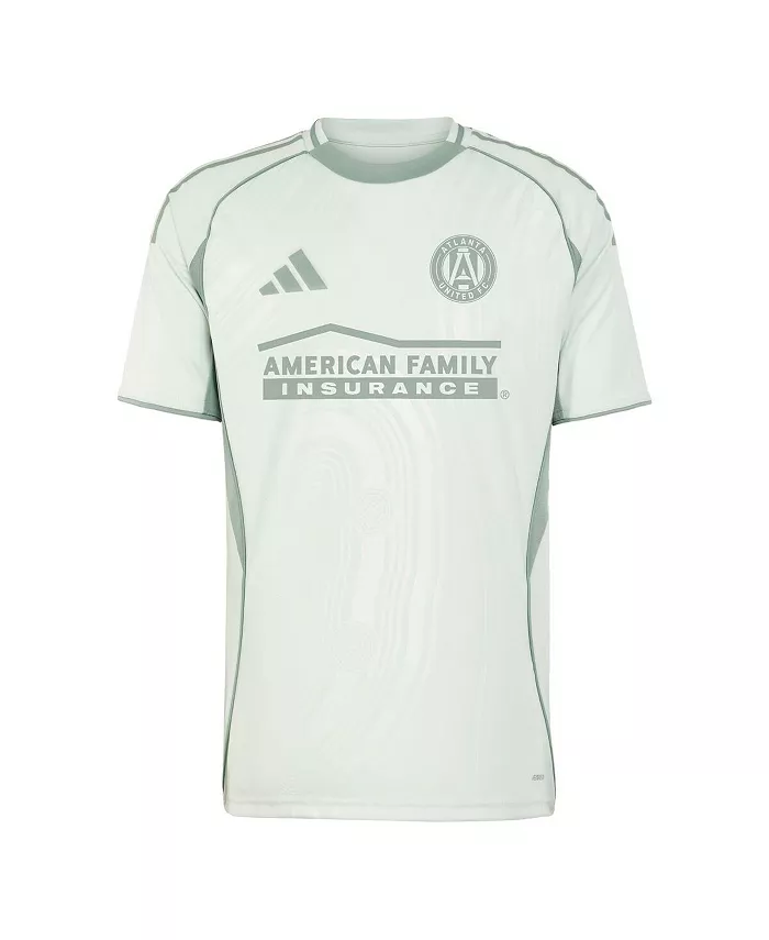 Мужская футболка Atlanta United FC 2025 One Planet для разминки светло-зеленого цвета adidas — фото 2