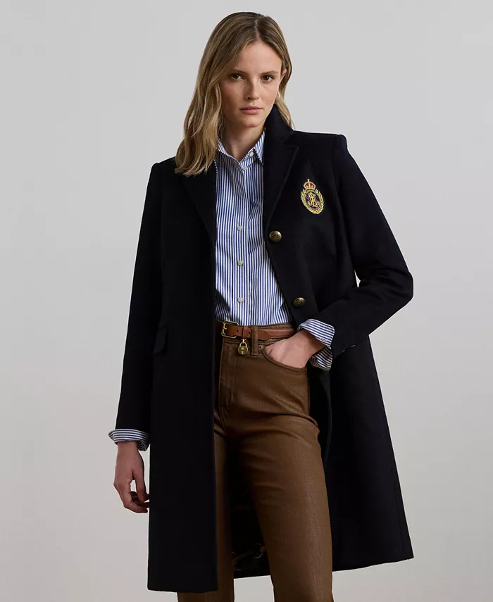 

Женский однобортный бушлат Lauren Ralph Lauren, синий