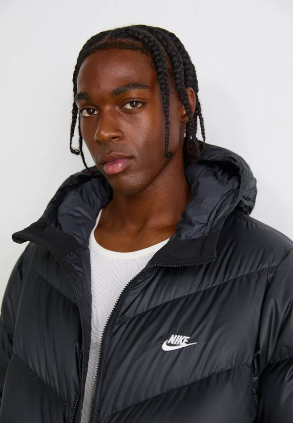 Пуховая куртка windrunner Nike Sportswear, Black/White — фото 4