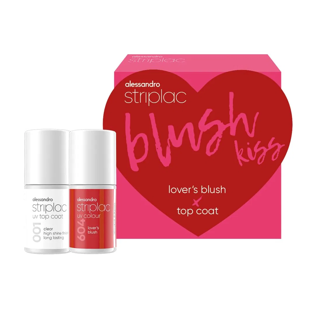 Набор УФ-лаков для ногтей «Striplac Colour & Top Coat Blush Kiss» от alessandro Alessandro