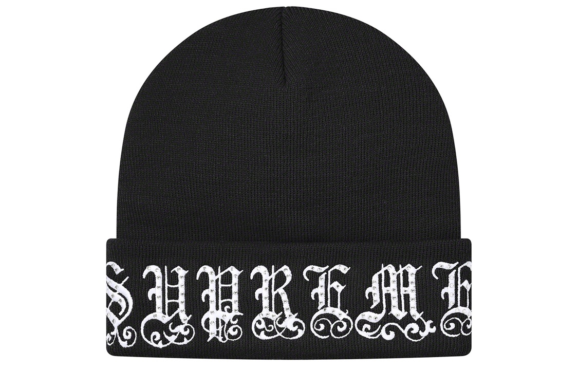 

Старинная английская шапка со стразами Supreme, синий/фиолетовый