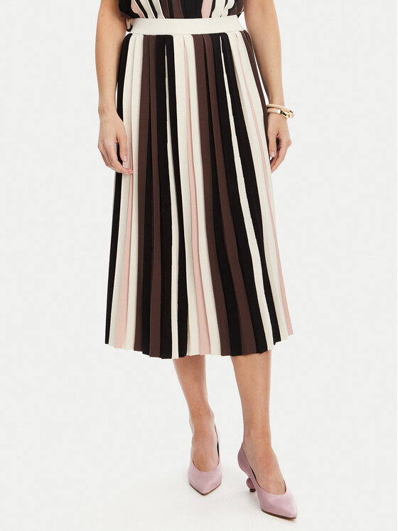

Плиссированная юбка regular fit Pleiadi 2525306011 Weekend Max Mara, коричневый