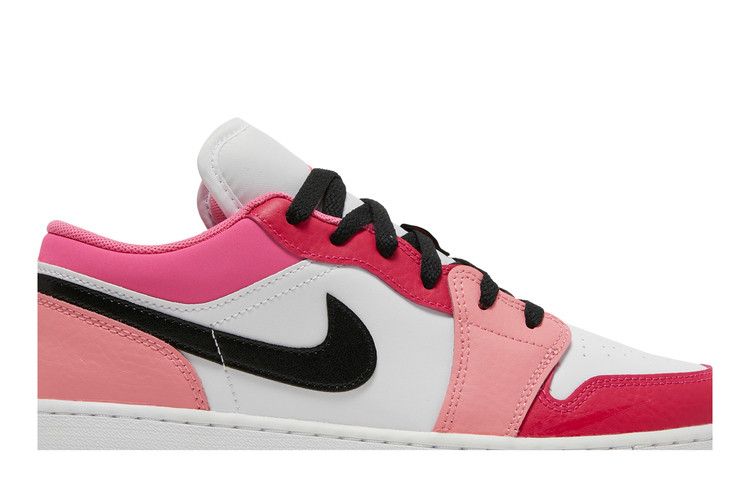 Кроссовки Air Jordan Air Jordan 1 Low GS 'White Pinksicle', белый — фото 3