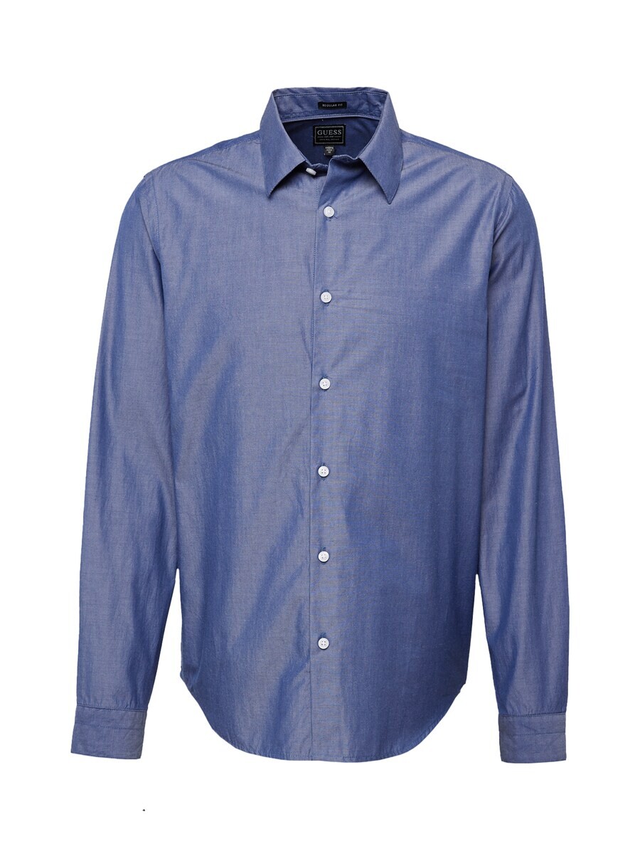 

Повседневная рубашка GUESS Regular fit Button Up Shirt, темно-синий