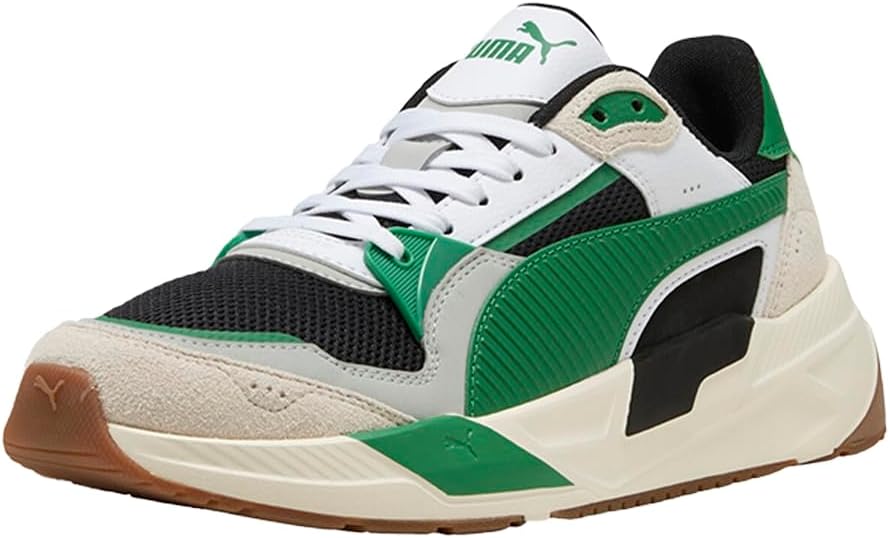 Мужские кроссовки PUMA Trinity 2 с шнуровкой, повседневные - черные, белые — фото 2