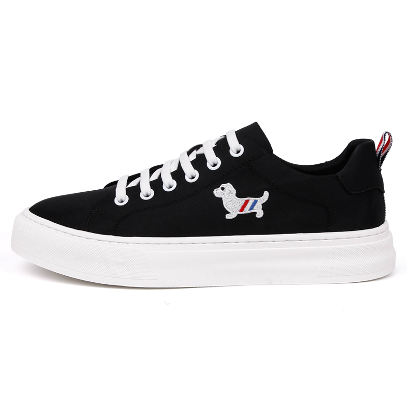 

PALMPOLO Дышащие мужские низкие кеды из холста черные, цвет Black