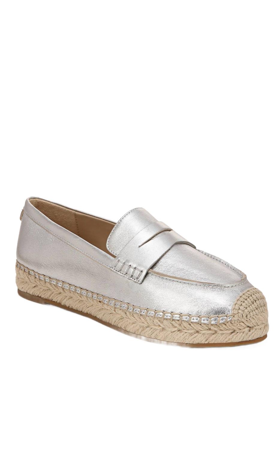 Женские эспадрильи-лоферы Kai в мягком серебре Sam Edelman
