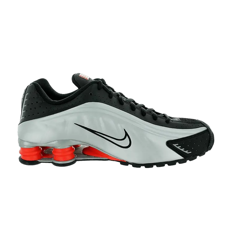 

Кроссовки Nike Shox R4 'Black Metallic Silver', черный