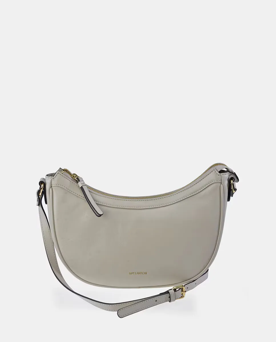 

Сумка-гондола Guy Laroche из черной кожи с ремнем через плечо, белый, Черный, Сумка-гондола Guy Laroche из черной кожи с ремнем через плечо, белый