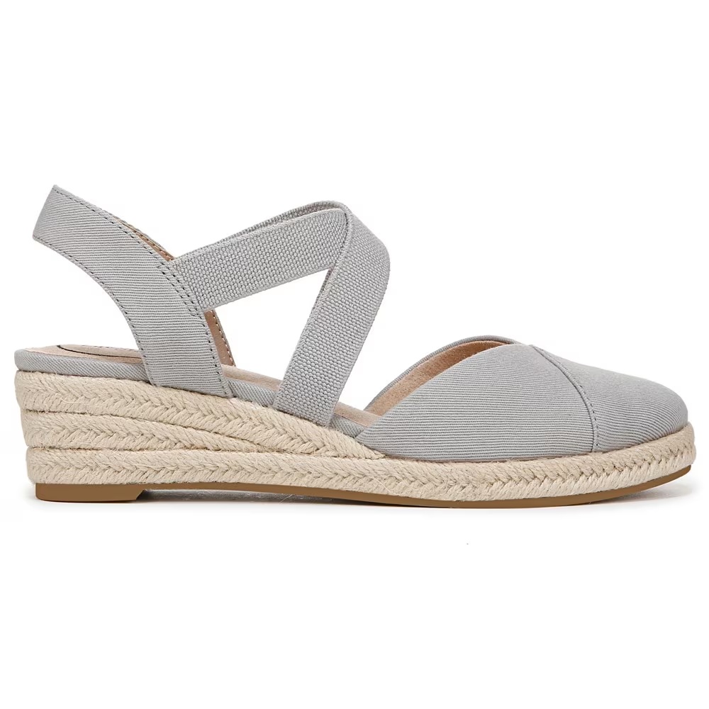Туфли на танкетке Kimball espadrille от Lifestride, cloudy grey fabric — фото 2
