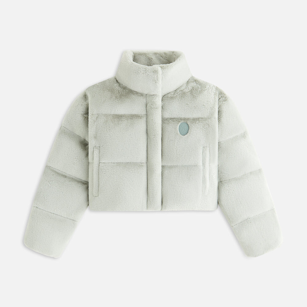 

Пуховик Kith Women Shae Cropped Fur Puffer, цвет Palais