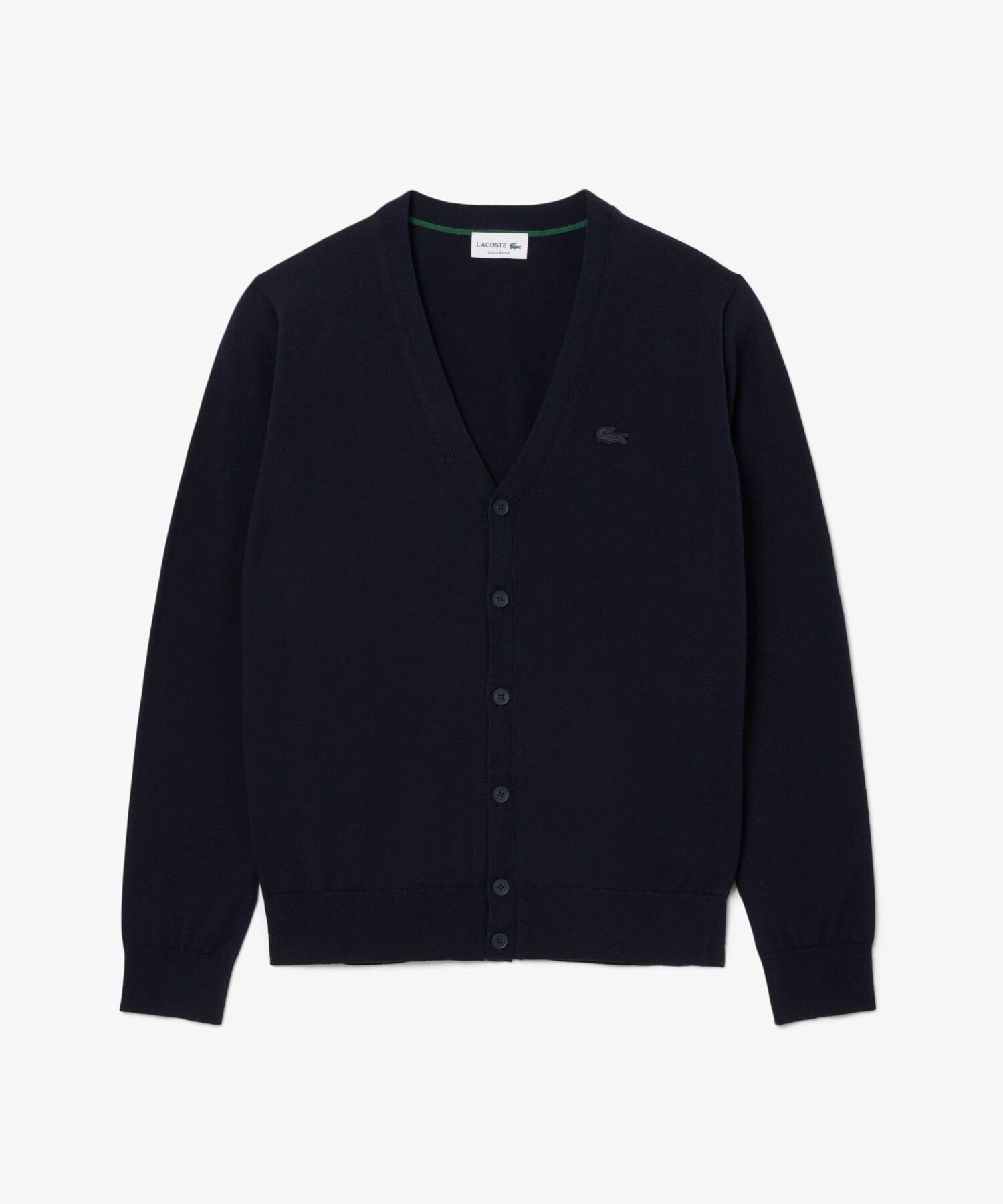 Кардиган из шерсти мериноса Essential LACOSTE, Navy — фото 4