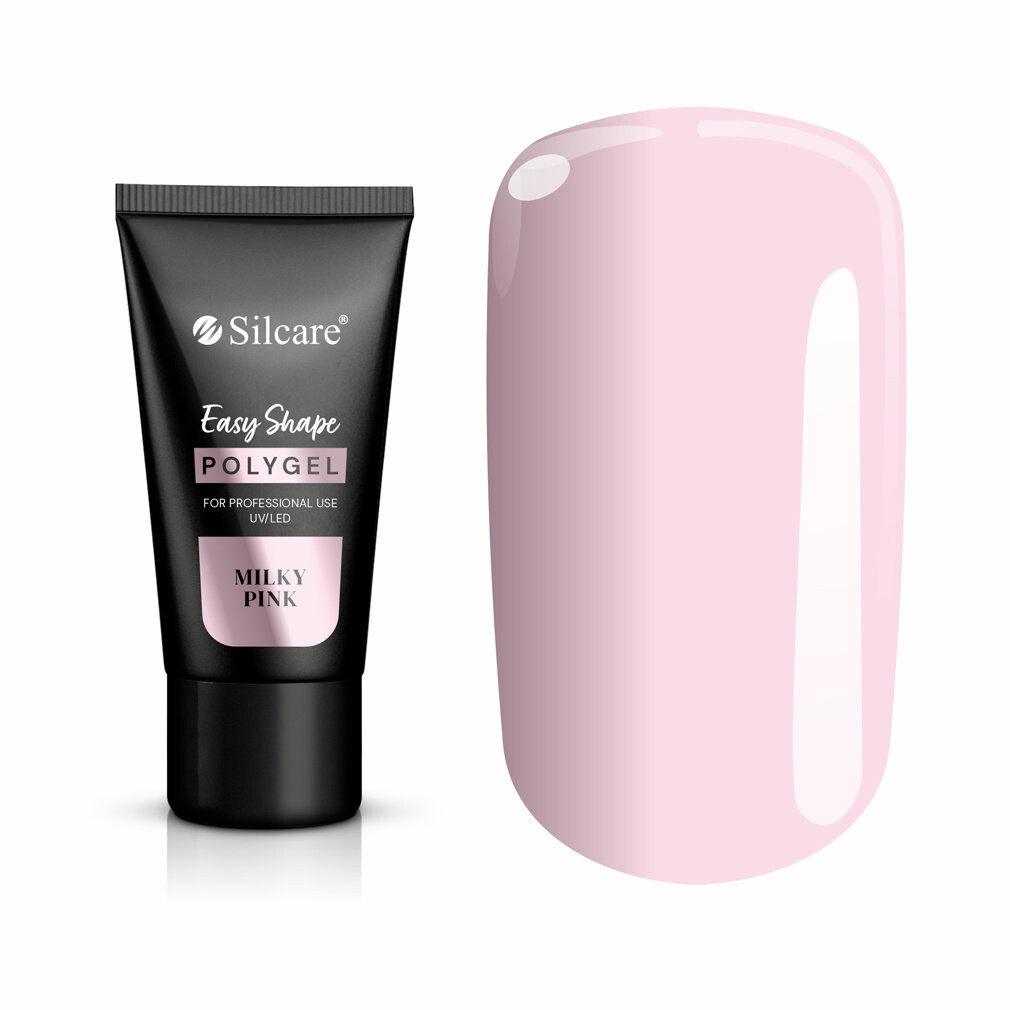 

Silcare, Polygel Easy Shape Milky Pink, Гель для ногтей, 30г