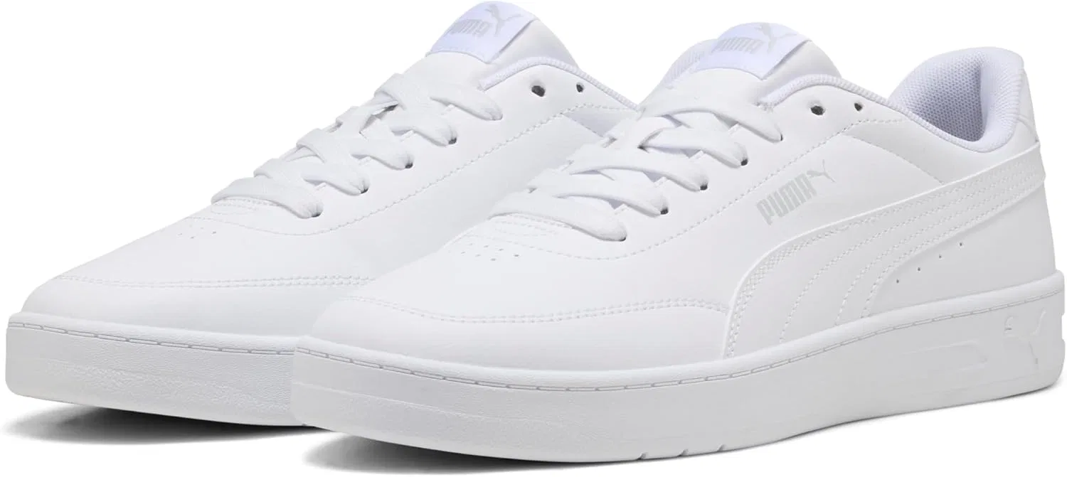 Кроссовки Puma Unisex Court Classic Clean, Puma White Cool Light Gray