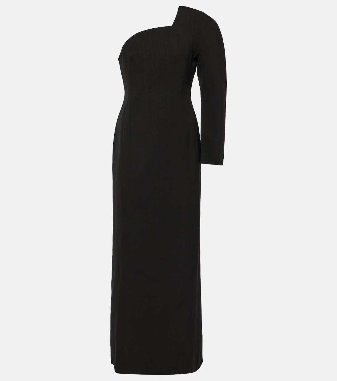 

Креповое платье La Robe Pablo на одно плечо Jacquemus, черный