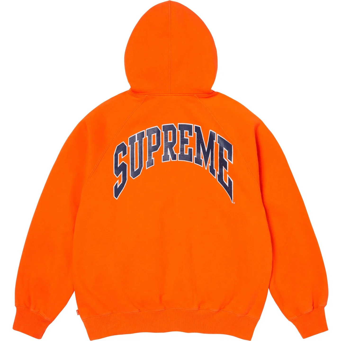 Толстовка на молнии Supreme Cracked Raglan Unisex Оранжевый — фото 3