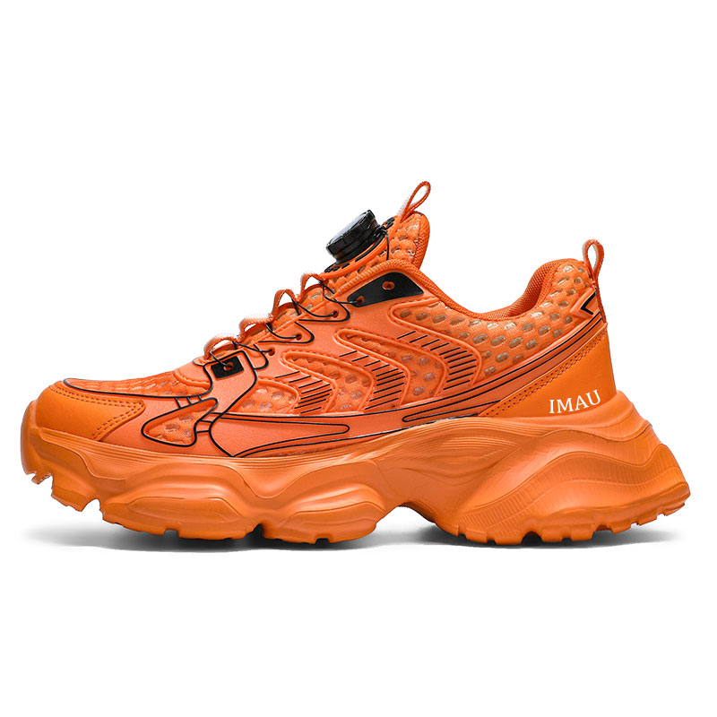 

IMAU Низкие массивные кроссовки унисекс оранжевые, цвет Orange[L008]