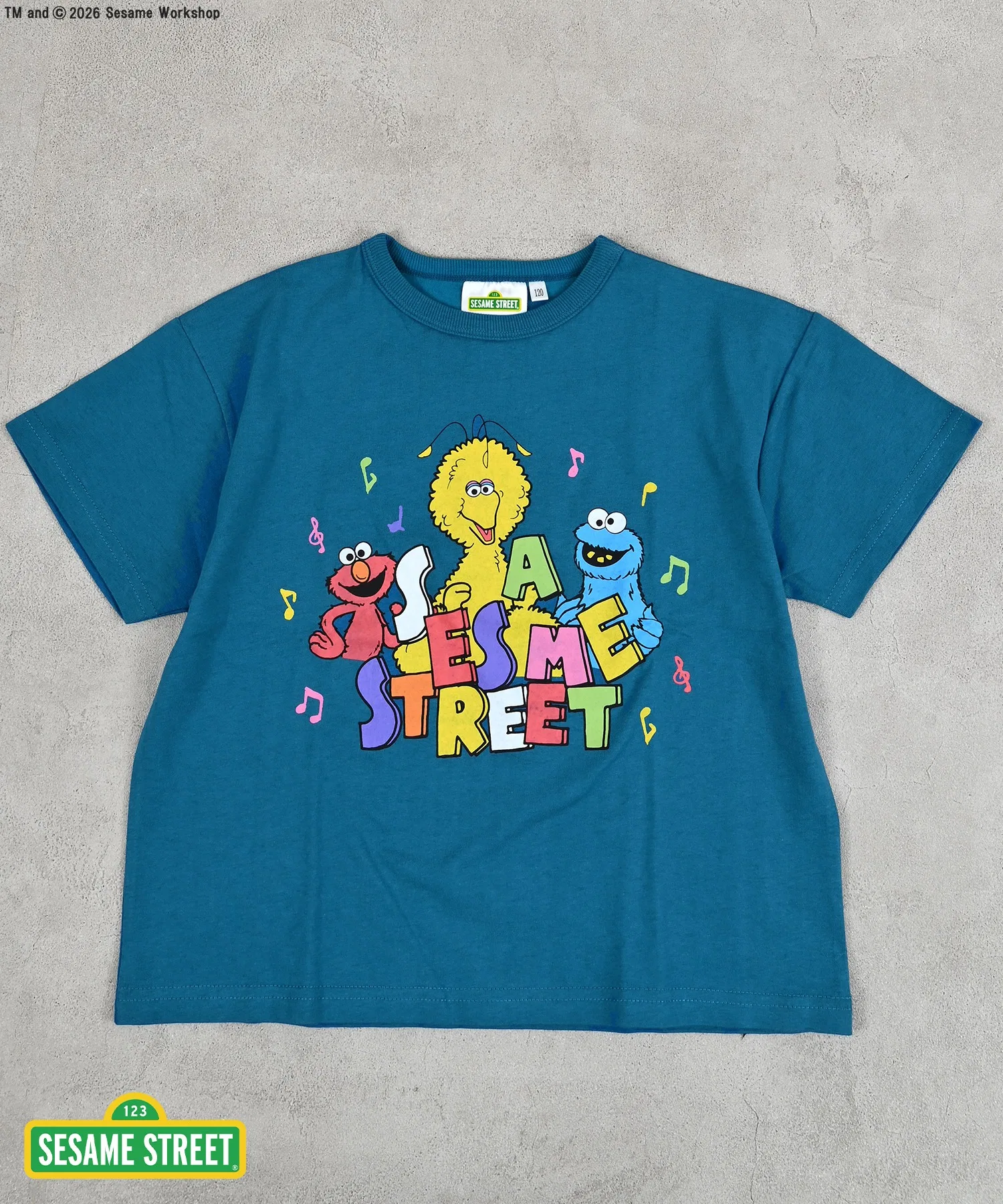 Детская футболка с принтом Sesame Street MARKEY'S синяя