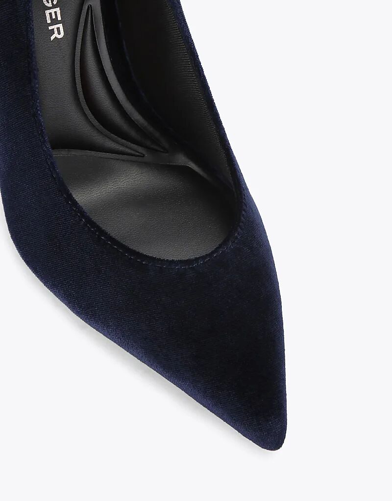 Туфли на каблуке KG Kurt Geiger Nala темно-синего цвета — фото 3