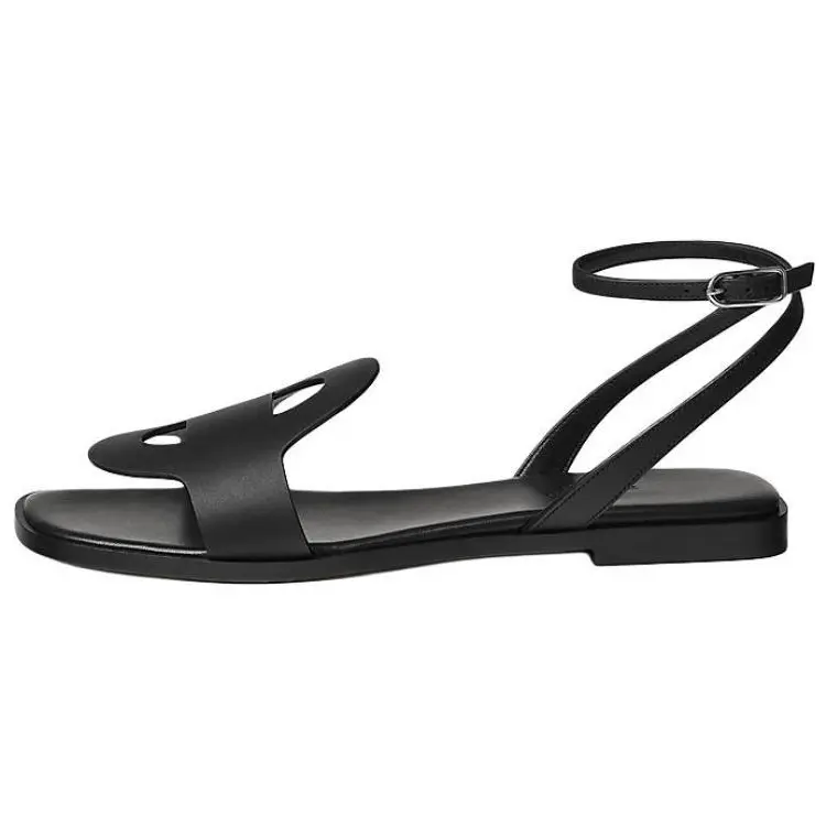 HERMES Сандалии Julie Strap, женские, черные