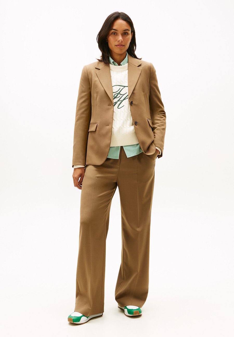 Брюки Tommy Hilfiger TIMELESS WIDE LEG, Nordic Taupe/Taupe — фото 2