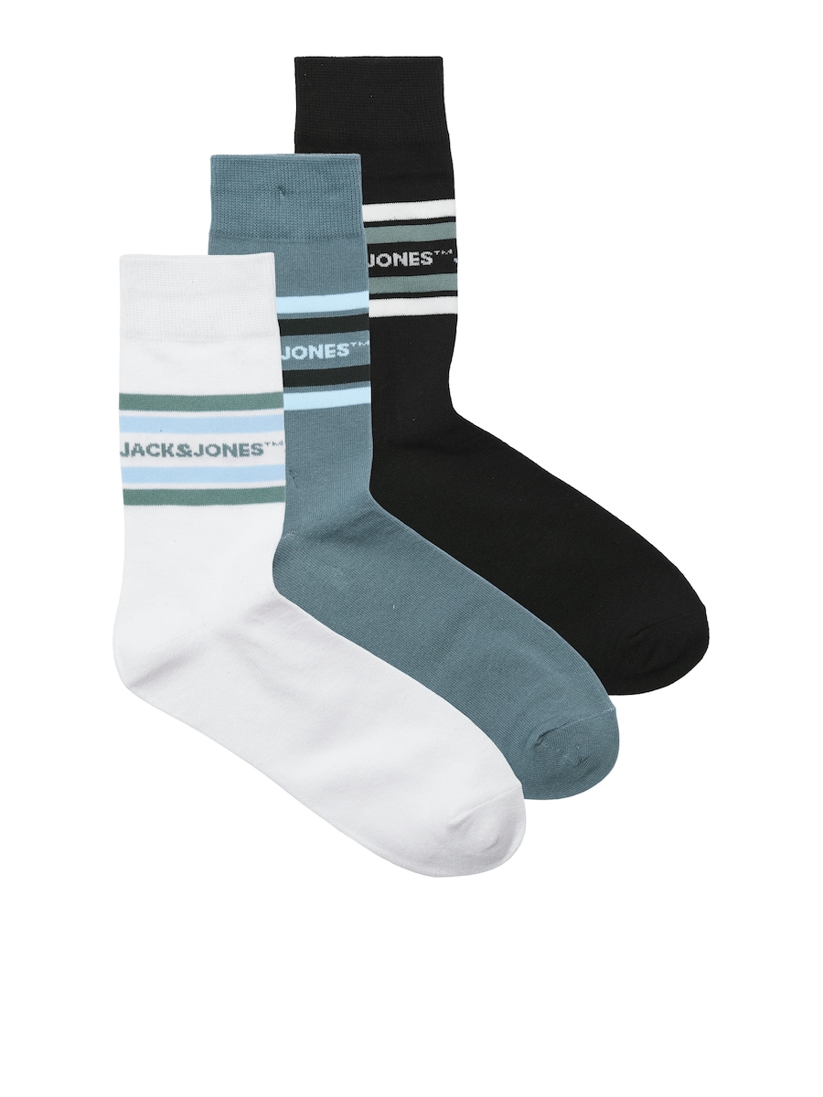 

Носки JACK & JONES JACLEDGER, голубой/светло-голубой/черный/белый