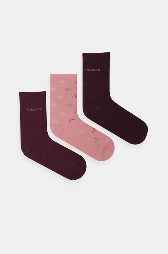 

Носки 3 пары Calvin Klein, розовый