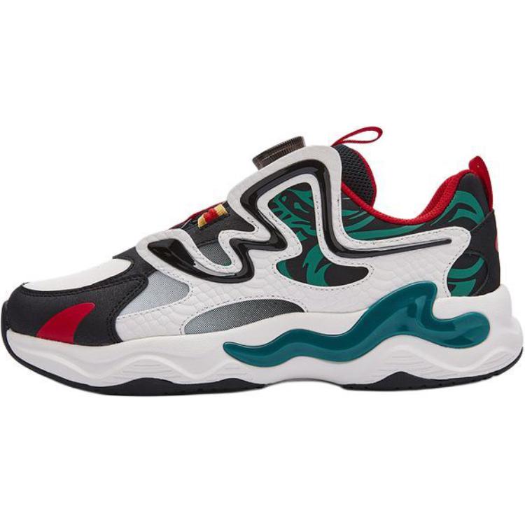 

BALABALA Противоскользящие износостойкие низкие детские кроссовки Black Green для подростков