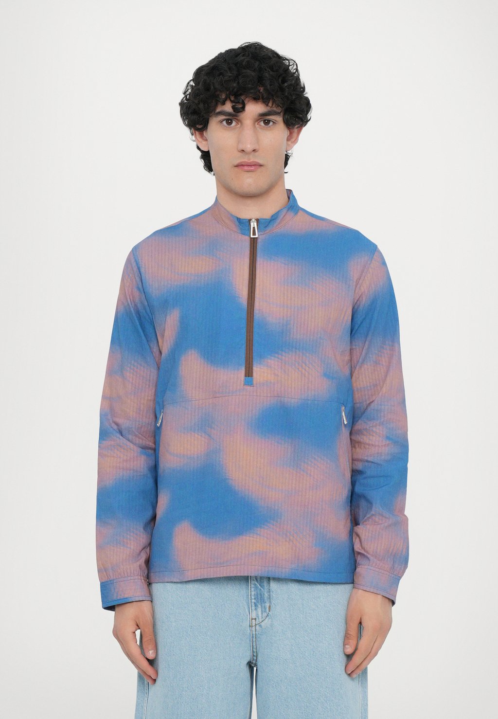 

Рубашка CASUAL FIT ZIP SHIRT PS Paul Smith, синий