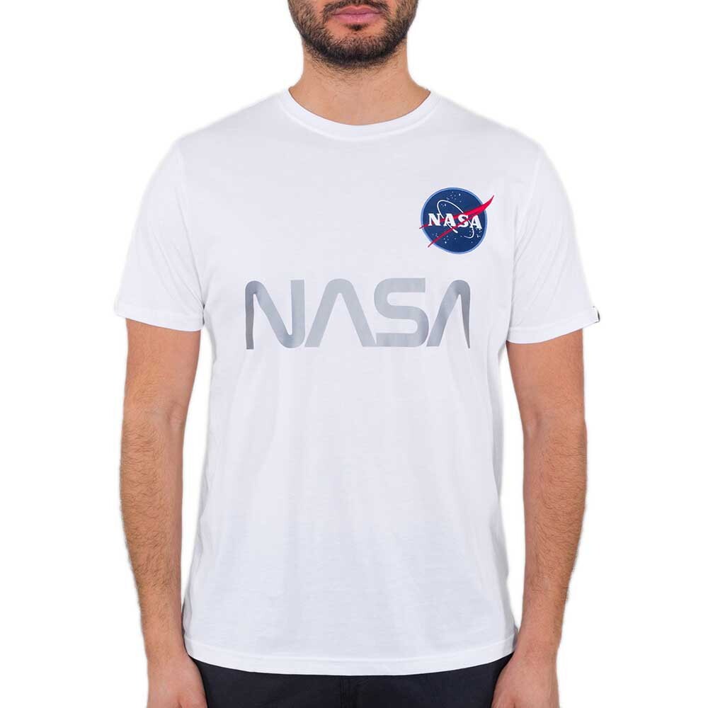 

Футболка Alpha Industries NASA Reflective, белый