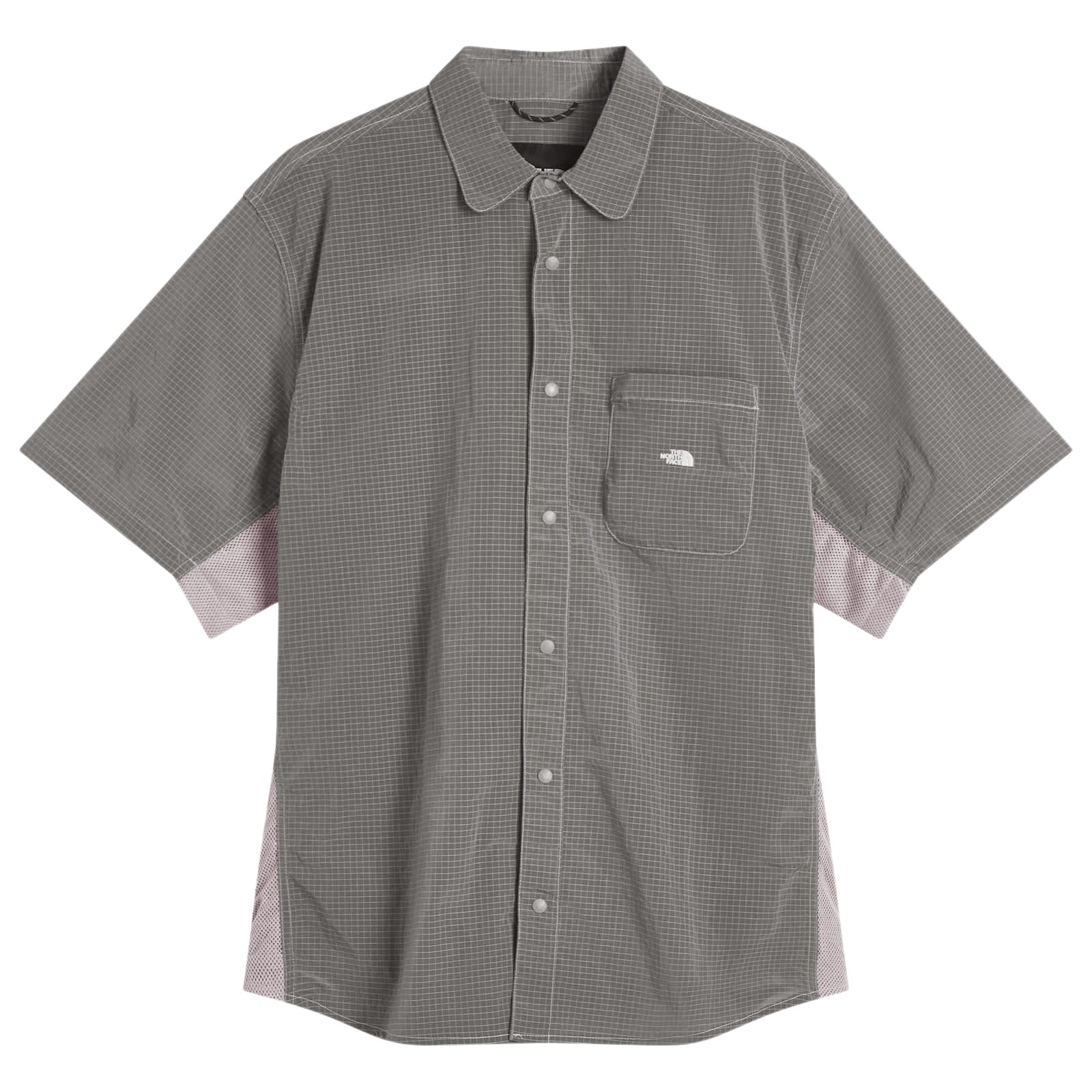 

Рубашка с вышитым логотипом THE NORTH FACE, серый