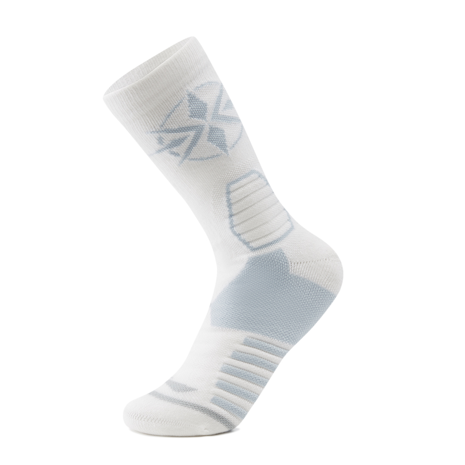 

Носки до середины голени унисекс LiNing Basketball Collection, 1 упаковка, белые перламутровые